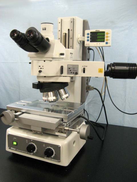 ニコン 測定顕微鏡 Mm 400lu （測定軸 ： X・y・z ／ ストロークx100×y50×z150mm） 【レンタル品】 試験機器